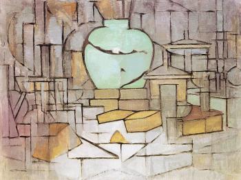 Piet Mondrian : Still Life with Gingerpot II